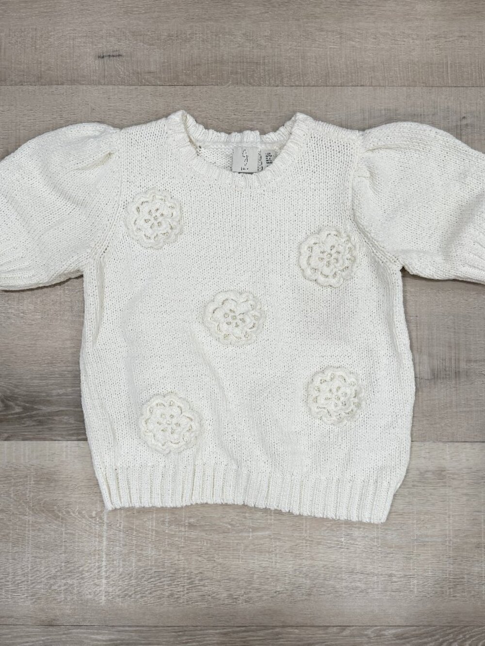 Joie Knit Flower Sweater